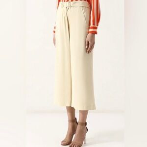 Vince Belted Crossover Culotte Pants - Small